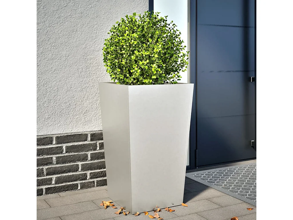 Jardinière 45x45x75 cm acier inoxydable