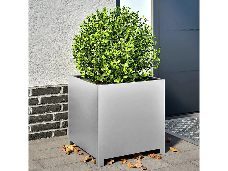 Pflanzkübel 50x50x50 cm Verzinkter Stahl