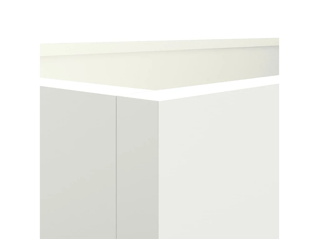 Jardinière blanc 62x40x39 cm acier