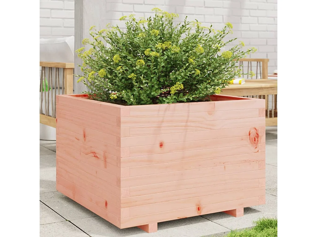 Jardinière 70x70x49,5 cm bois massif douglas