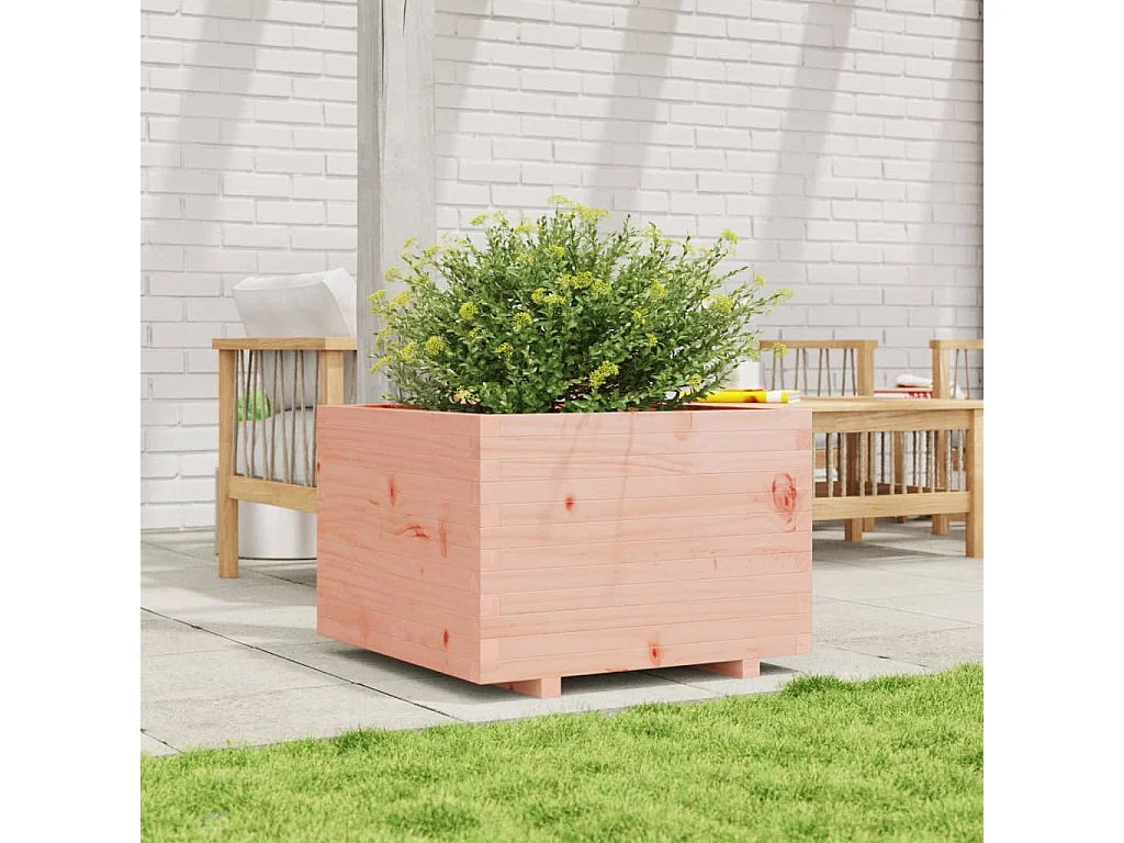 Jardinière 70x70x49,5 cm bois massif douglas