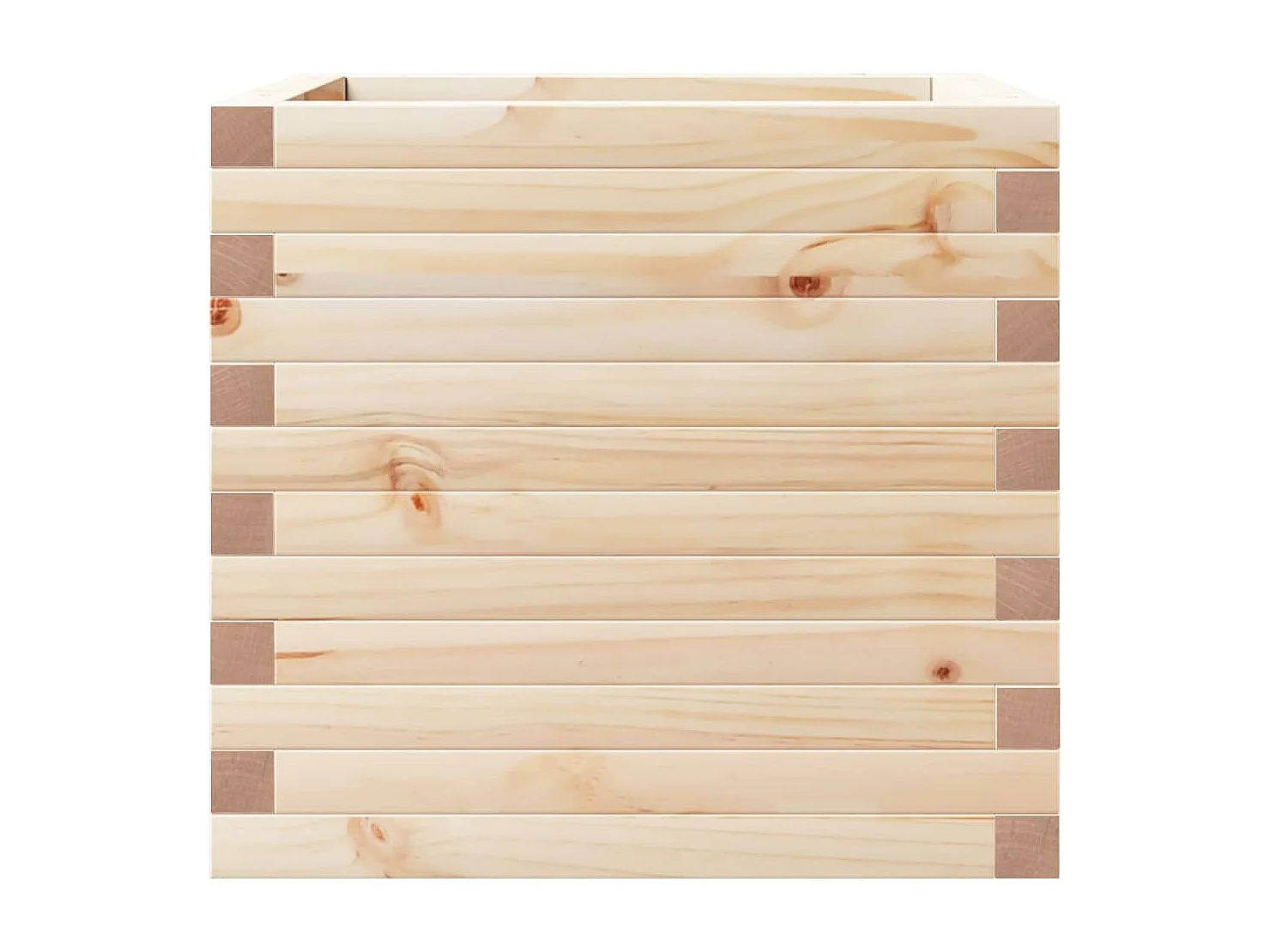 Fioriera da Giardino 50x50x46 cm in Legno Massello di Pino