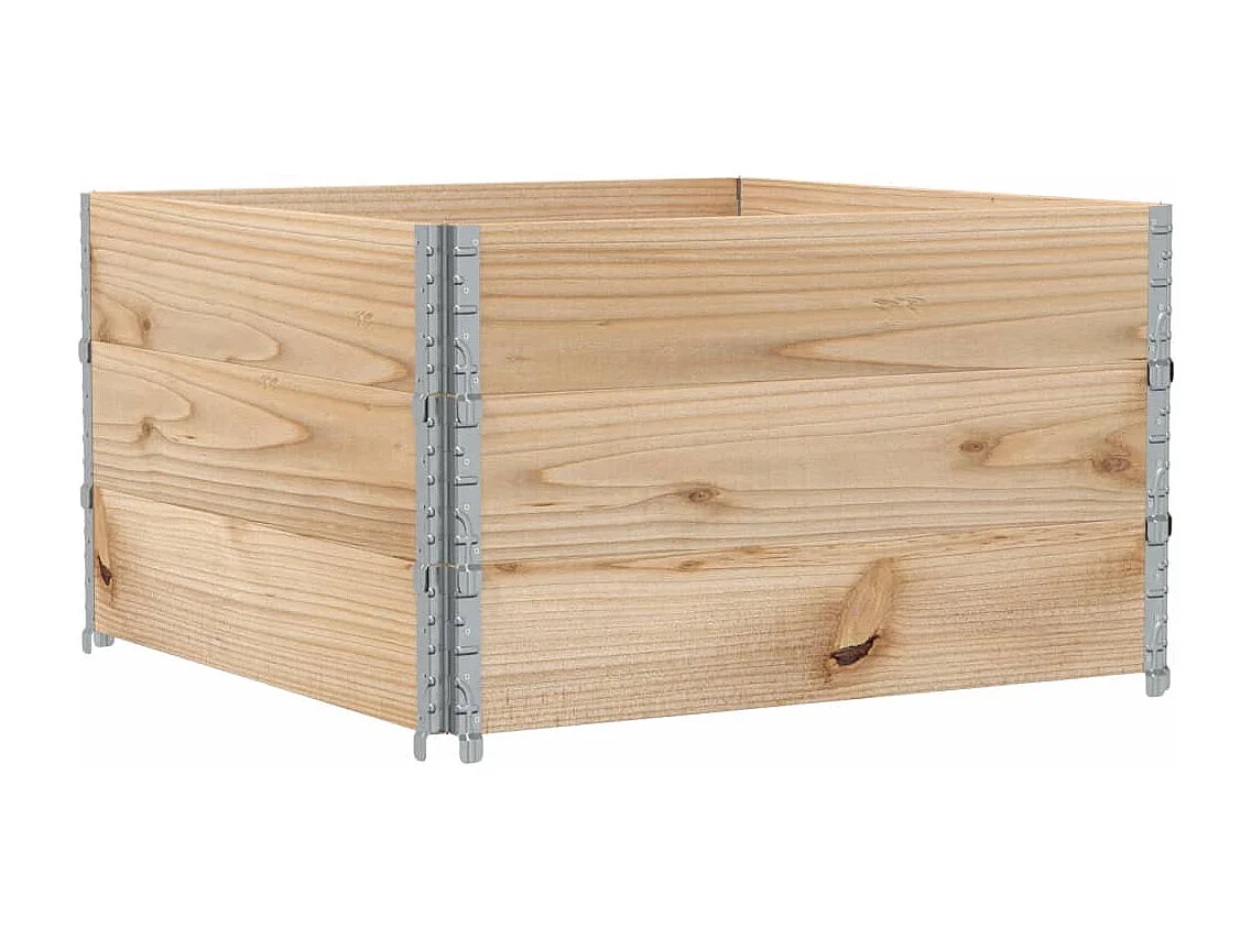 Fioriera da Giardino 100x100 cm in Legno Massello di Pino