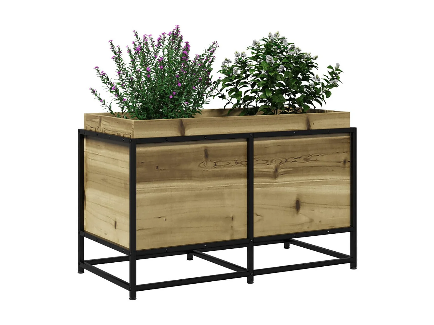 Fioriera da Giardino 80x40x50 cm in Legno di Pino Impregnato