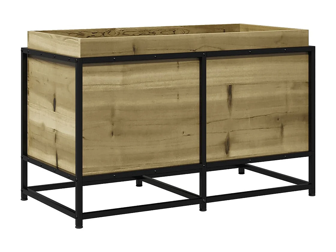 Fioriera da Giardino 80x40x50 cm in Legno di Pino Impregnato