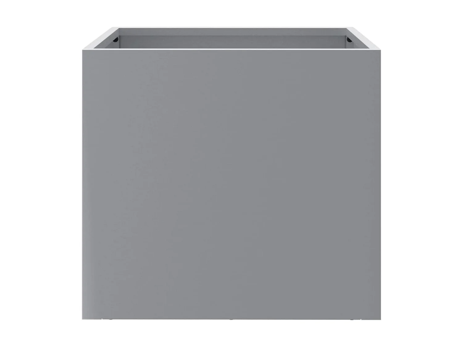 Fioriere 2pz Argento 32x30x29 cm in Acciaio Zincato