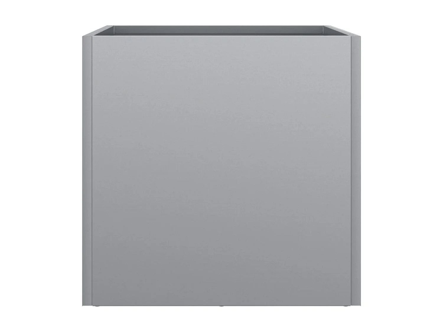 Fioriere 2pz Argento 32x30x29 cm in Acciaio Zincato