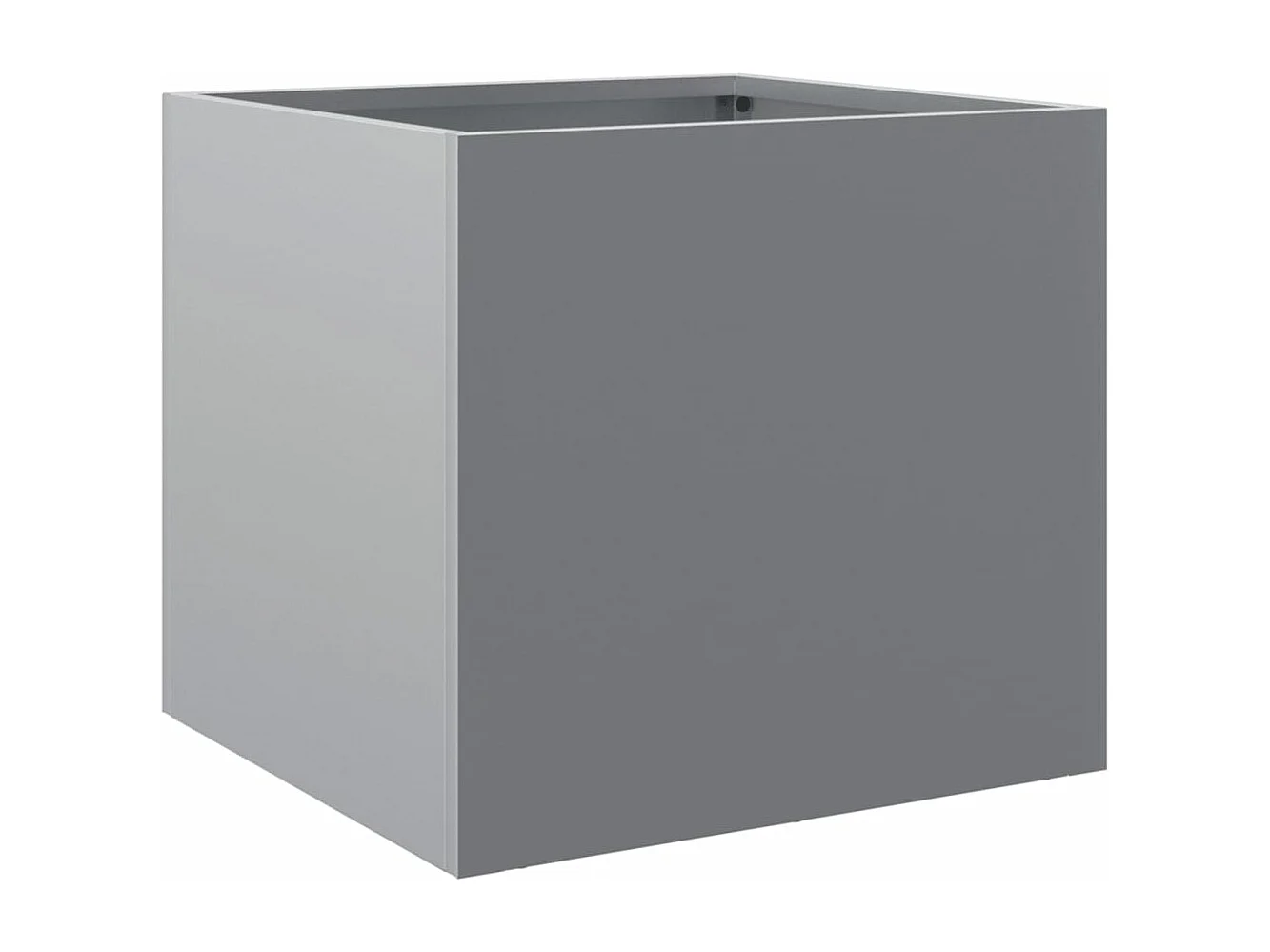 Fioriere 2pz Argento 32x30x29 cm in Acciaio Zincato