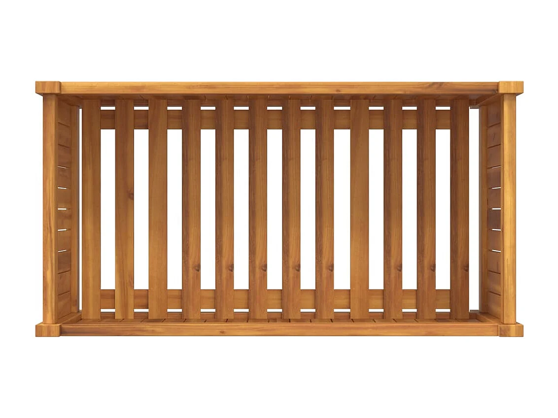 Jardinière avec doublure 80x42x40 cm bois massif d'acacia
