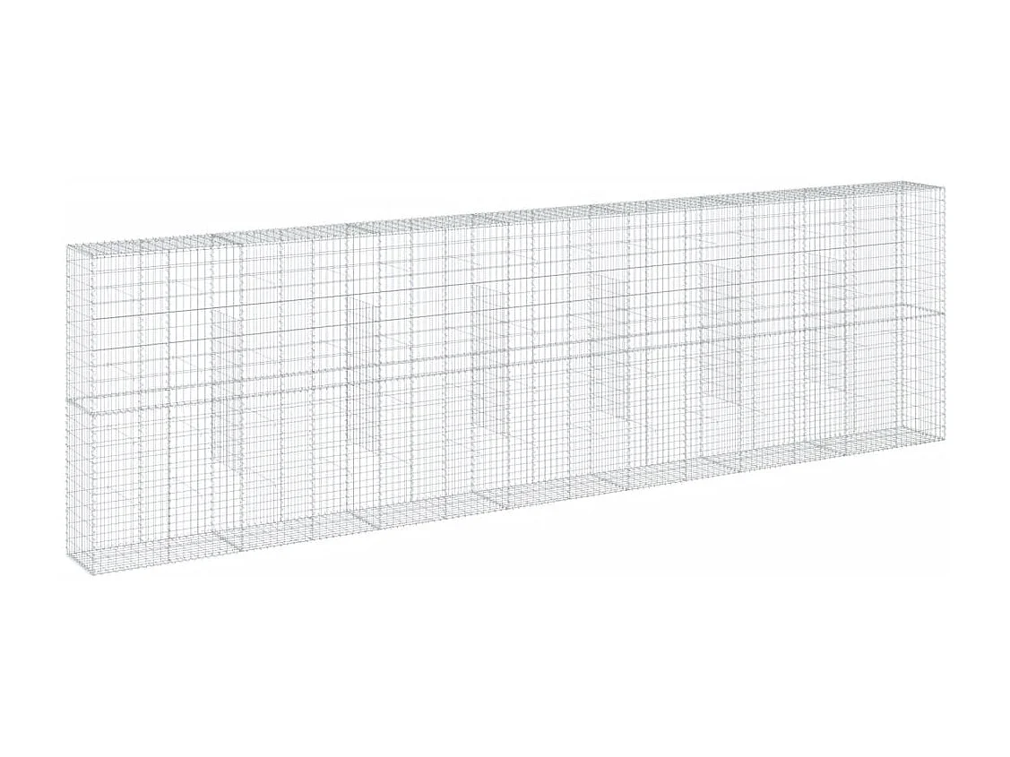 Cesto gabião com cobertura 700x50x200 cm ferro galvanizado