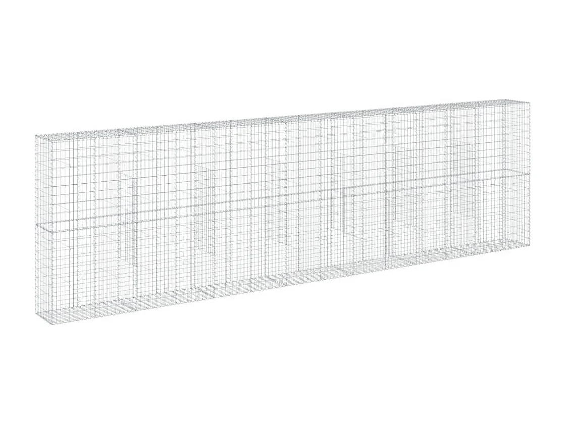 Cesto gabião com cobertura 700x50x200 cm ferro galvanizado