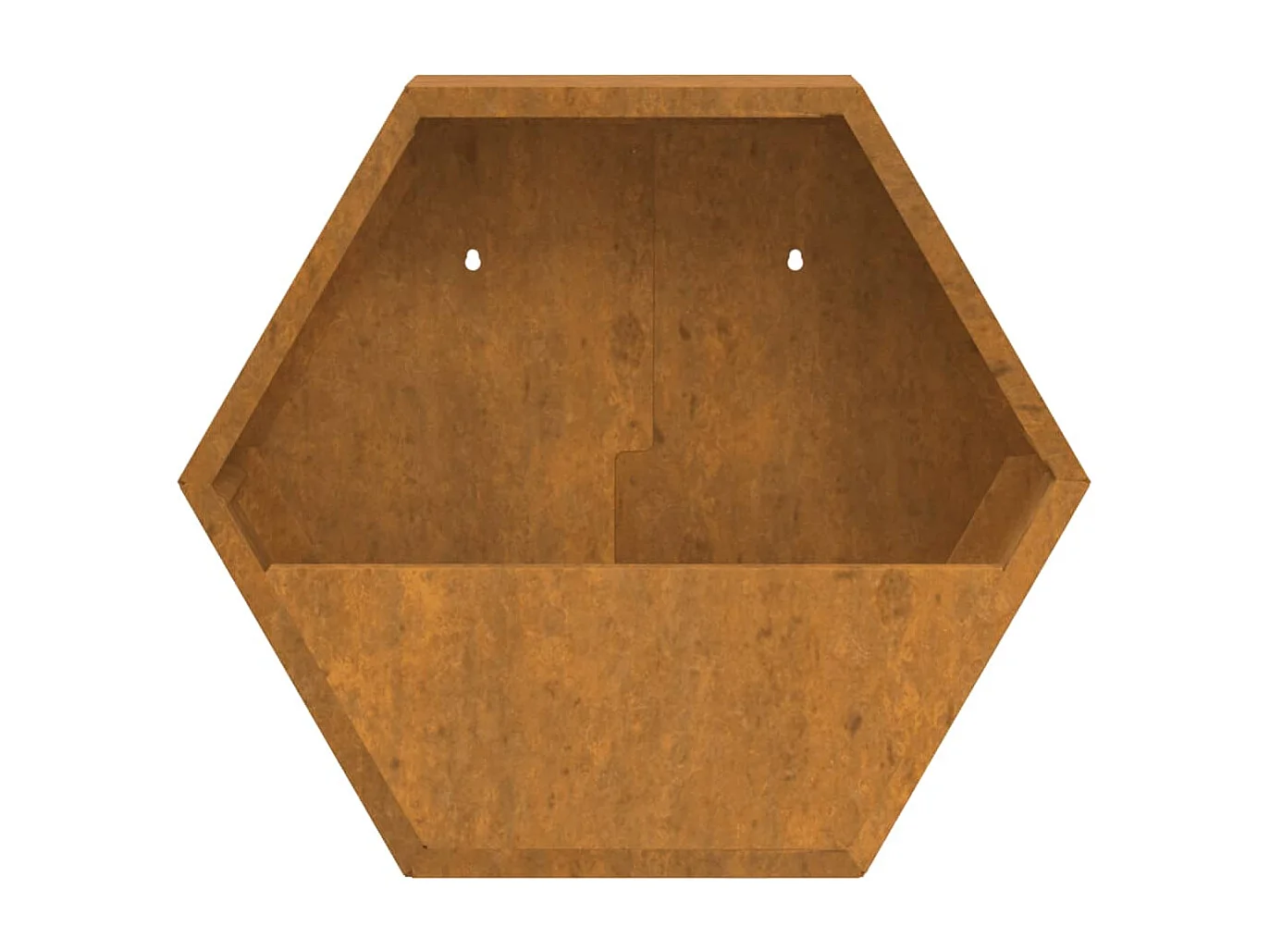 Fioriere da Parete 2 pz Ruggine in Acciaio Corten 46x10x40 cm