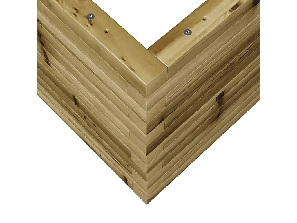 Jardinière 70x70x45,5 cm bois de pin imprégné