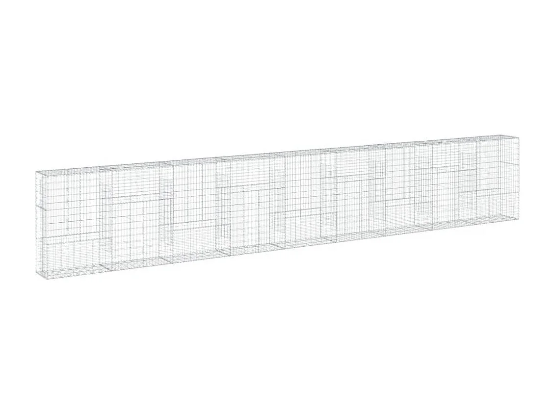 Panier gabion avec couvercle 900x50x150 cm fer galvanisé