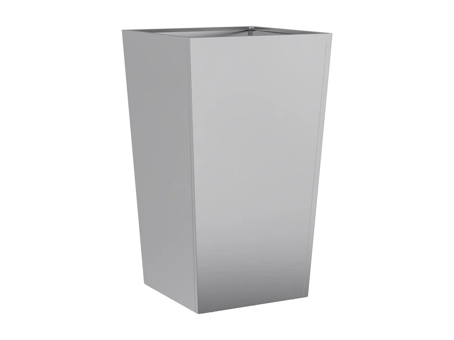 Fioriere da Giardino 2 pz 45x45x75 cm in Acciaio Zincato