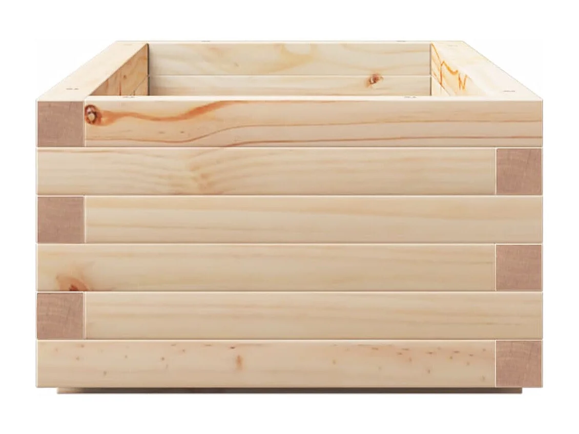 Pflanzkübel 110x40x26,5 cm Massivholz Kiefer