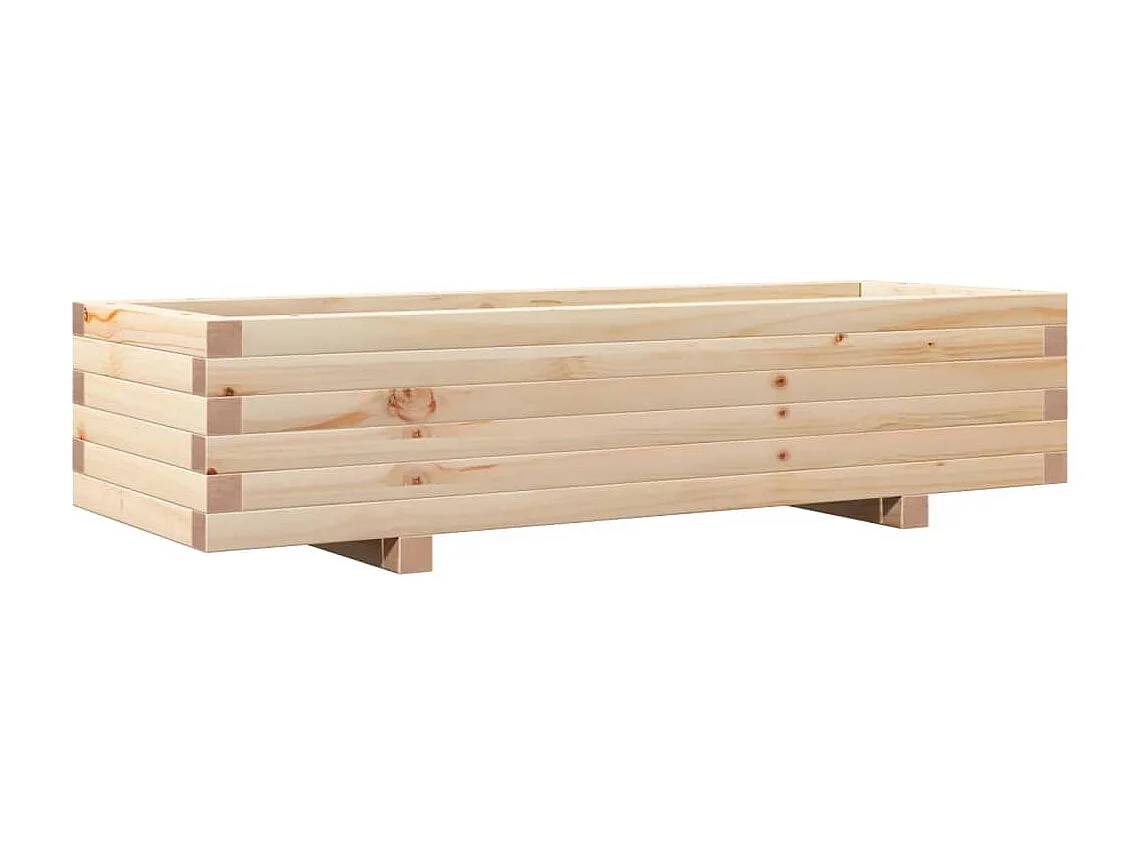 Pflanzkübel 110x40x26,5 cm Massivholz Kiefer