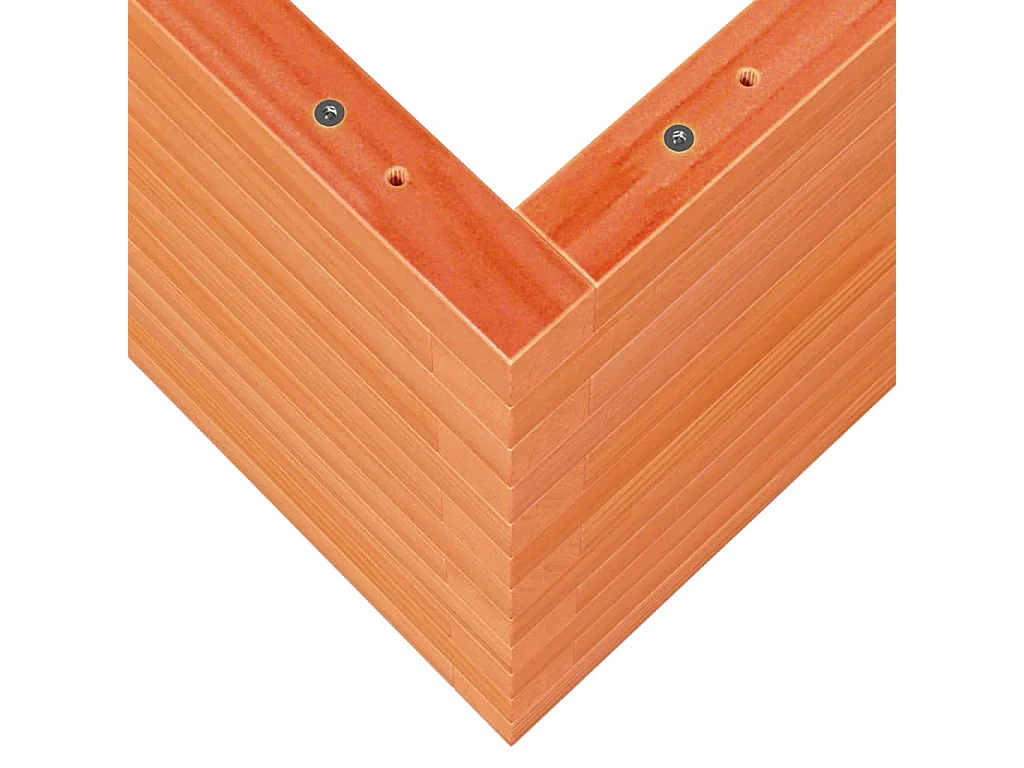 Jardinière cire marron 70x40x45,5 cm bois de pin massif