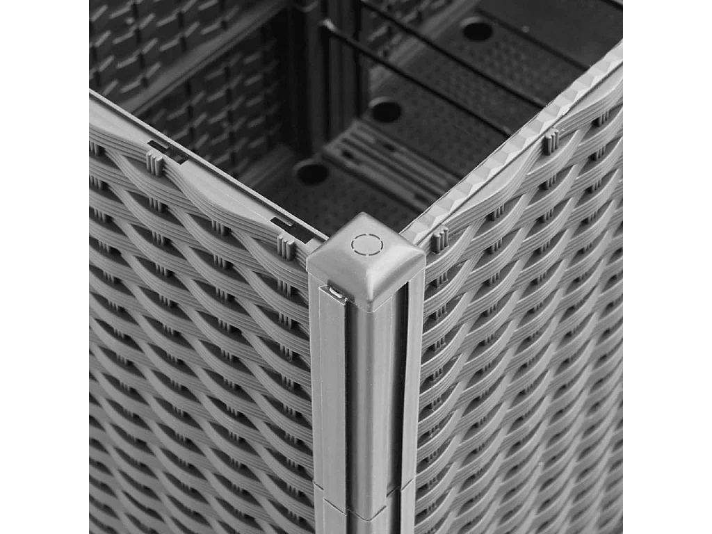 Pflanzkübel Hellgrau 160x40x53 cm PP