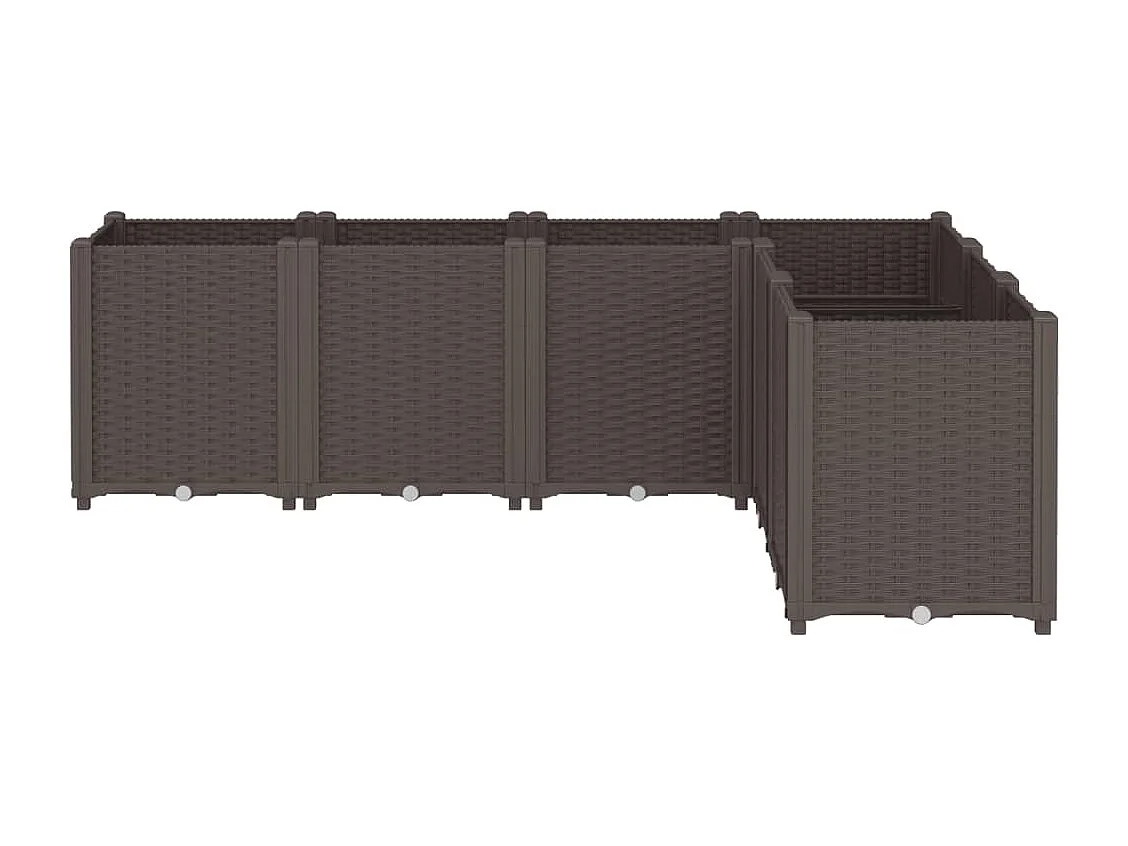 Pflanzkübel Braun 160x120x53 cm PP