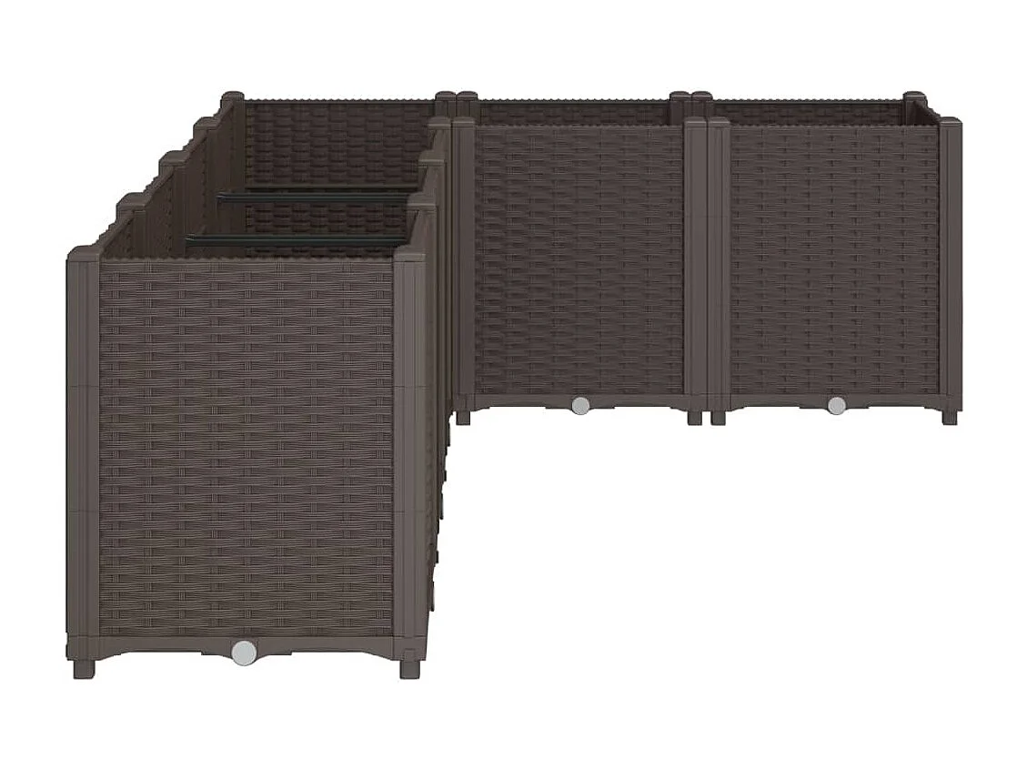 Pflanzkübel Braun 160x120x53 cm PP