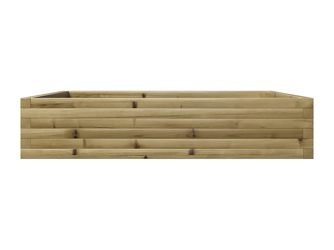 Jardinière 110x110x23 cm bois de pin imprégné