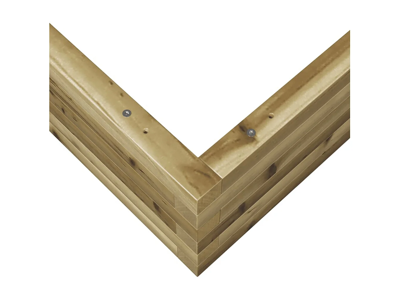 Jardinière 110x110x23 cm bois de pin imprégné