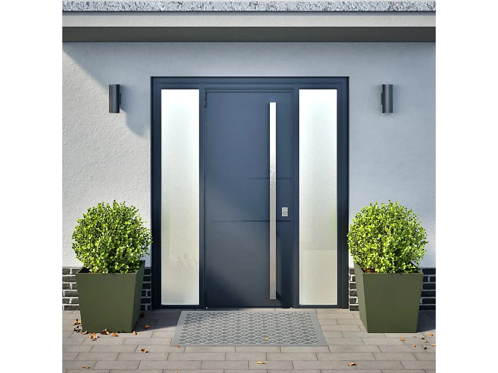 Jardinières 2 pcs vert olive 50x50x50 cm acier