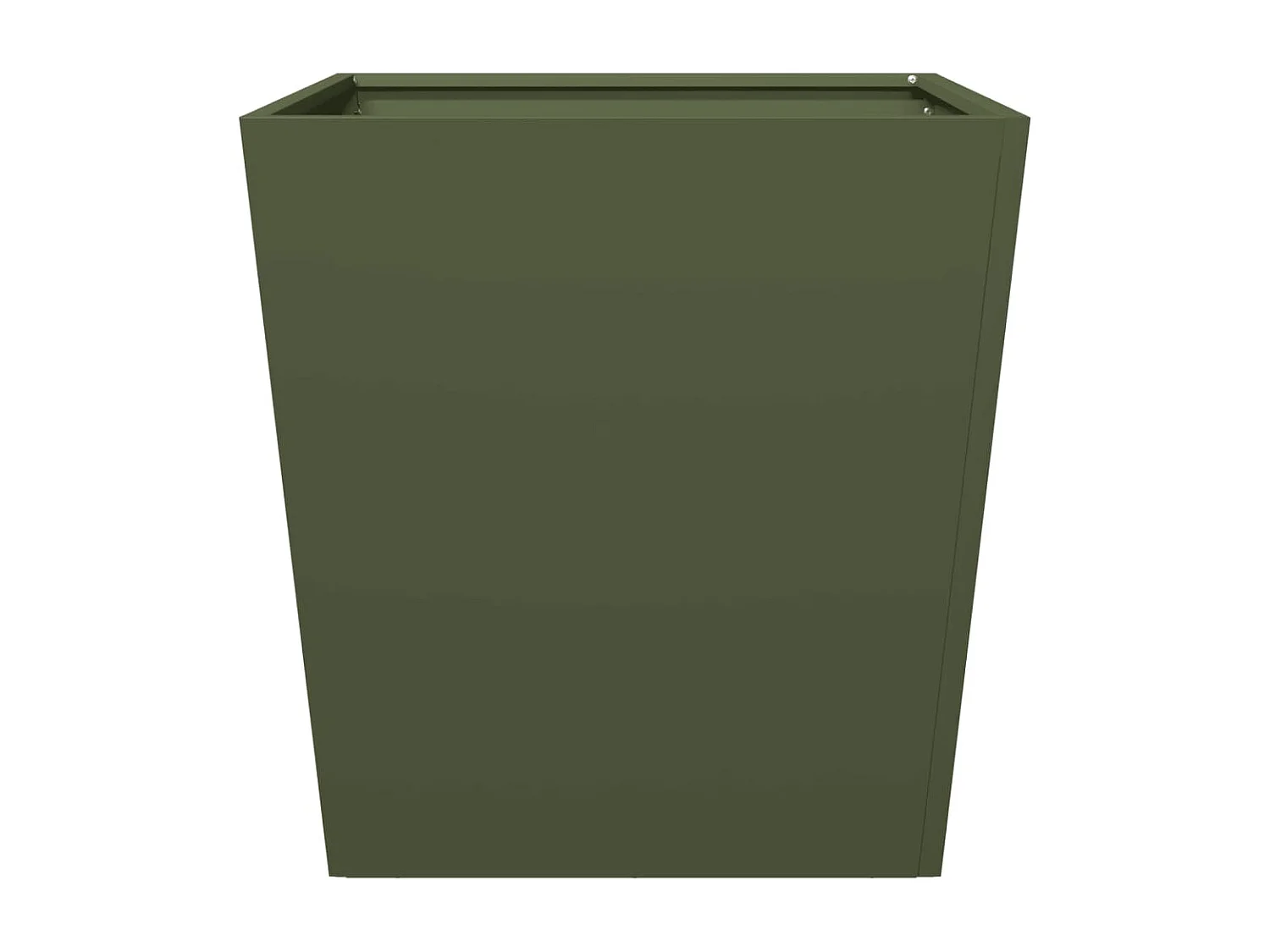 Jardinières 2 pcs vert olive 50x50x50 cm acier