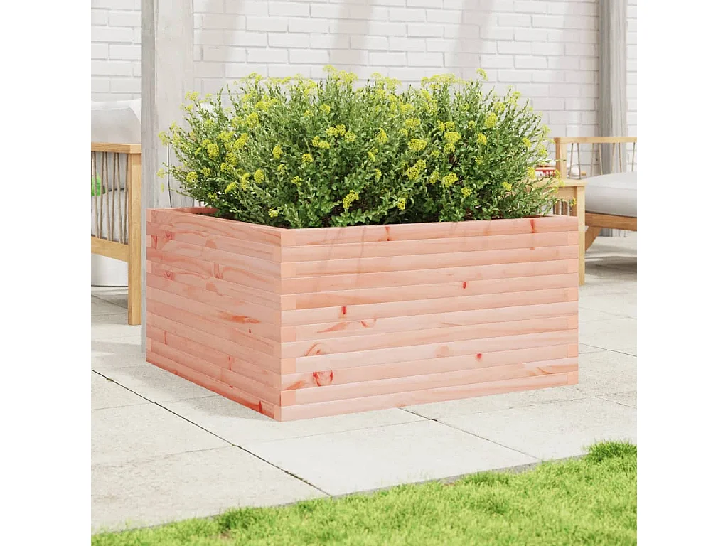 Pflanzkübel 90x90x46 cm Massivholz Douglasie
