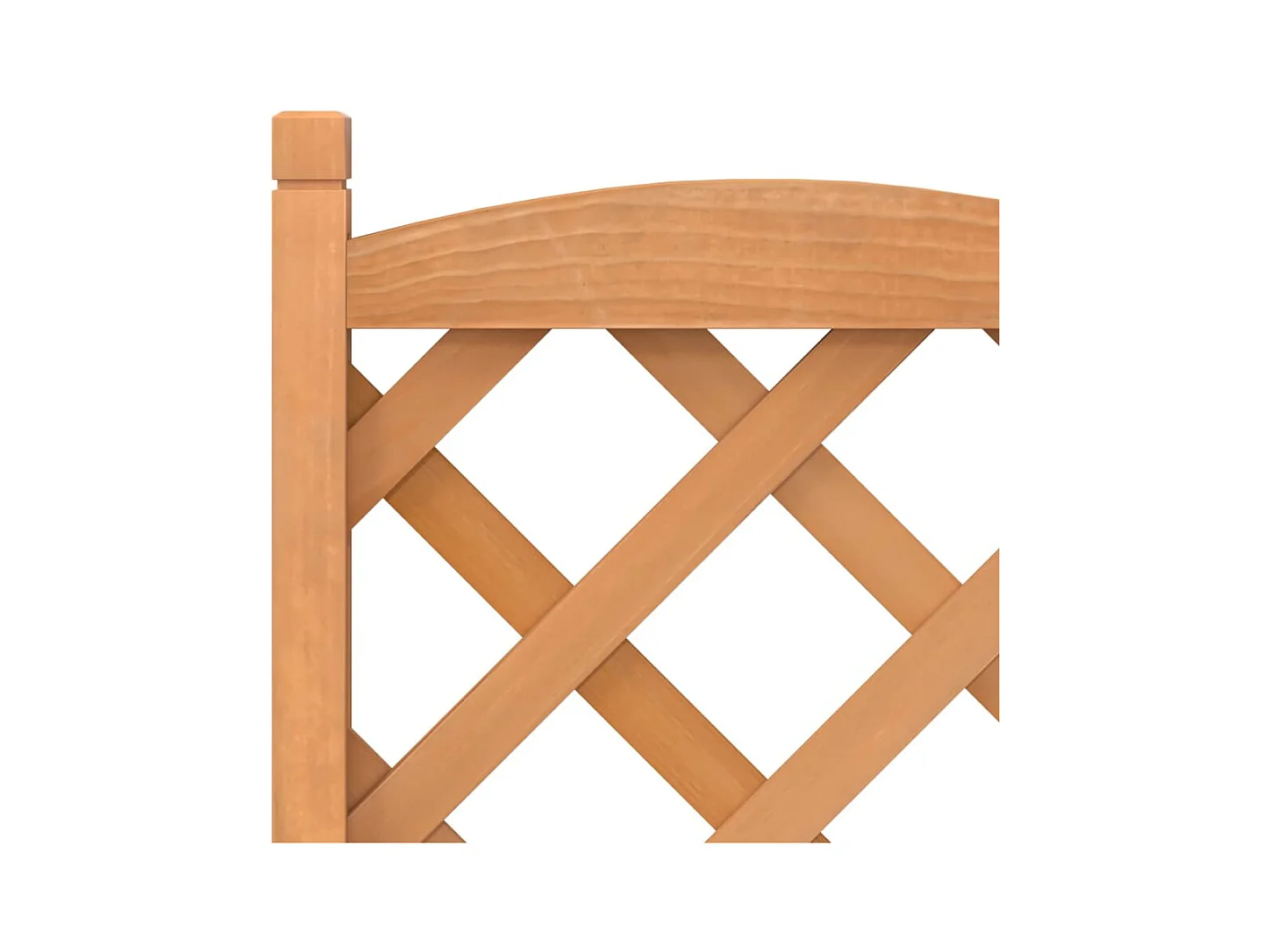 Jardinière avec treillis et roues marron bois massif de sapin