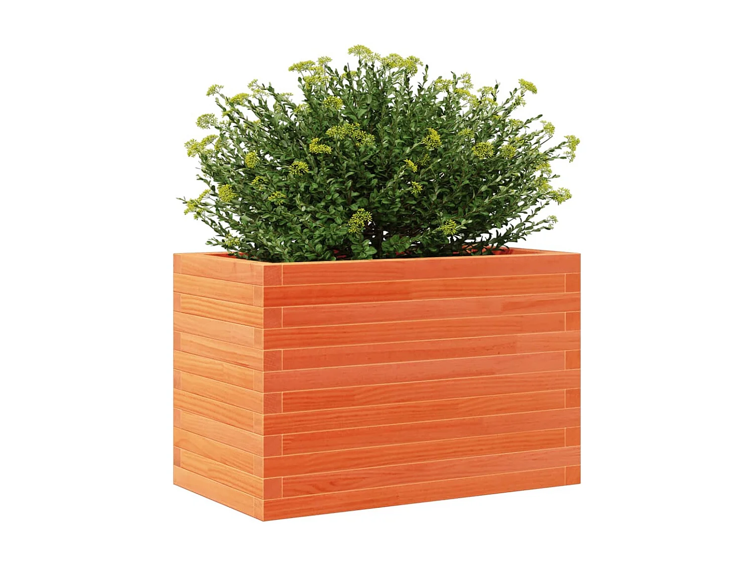 Plantenbak 70x40x46 cm massief grenenhout wasbruin