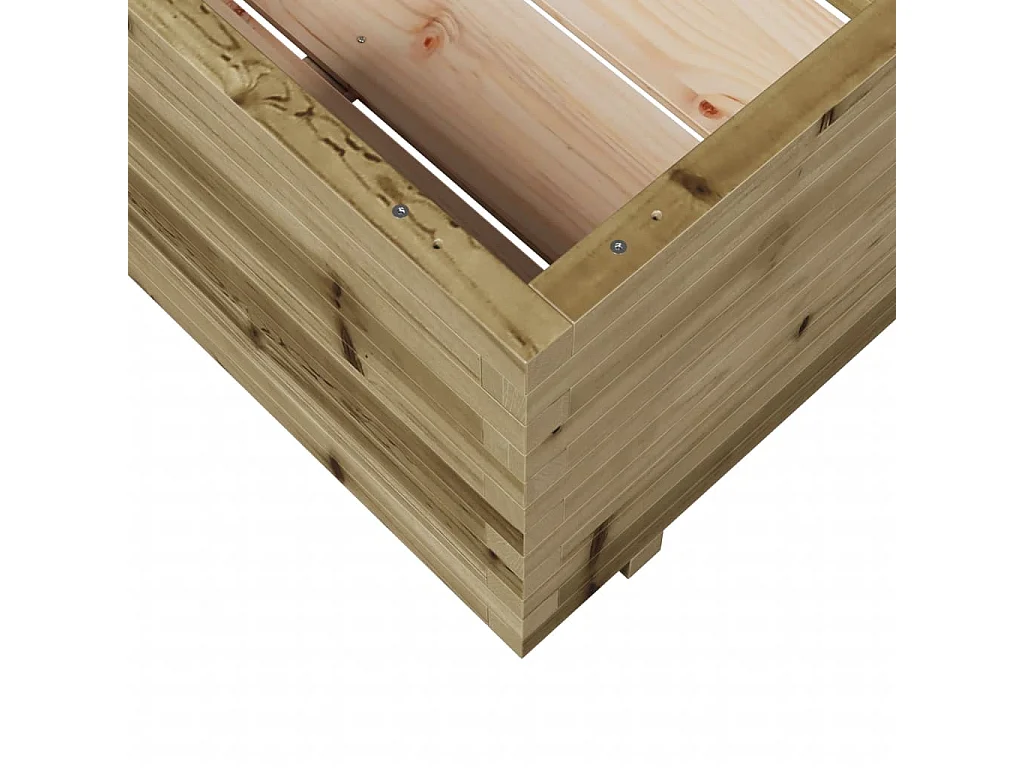Jardinière 70x70x49,5 cm bois de pin imprégné