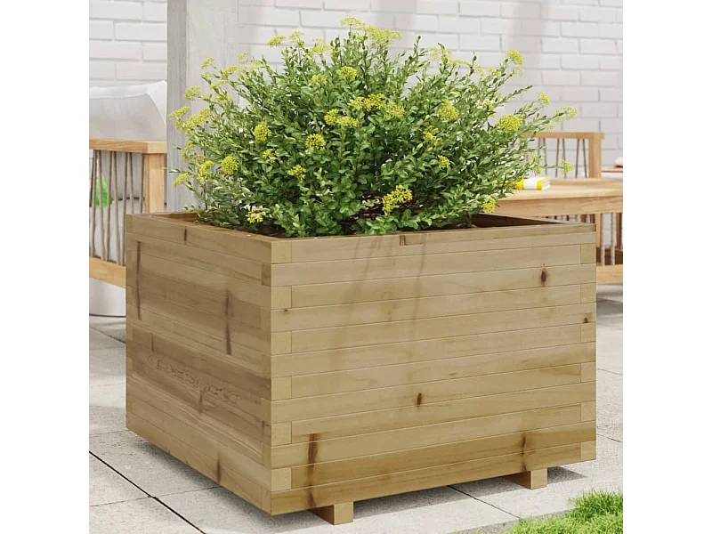 Jardinière 70x70x49,5 cm bois de pin imprégné