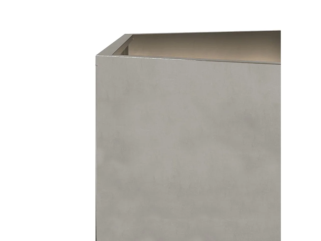 Plantenbak zeshoek 46x40x45 cm roestvrijstaal