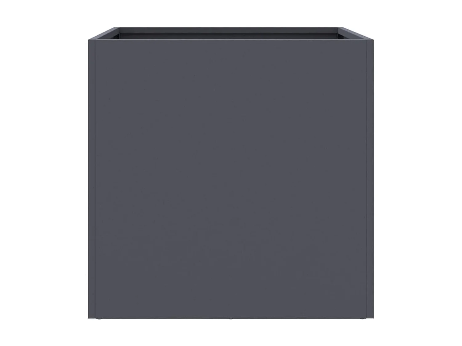 Jardineras 2 unidades acero gris antracita 49x47x46 cm