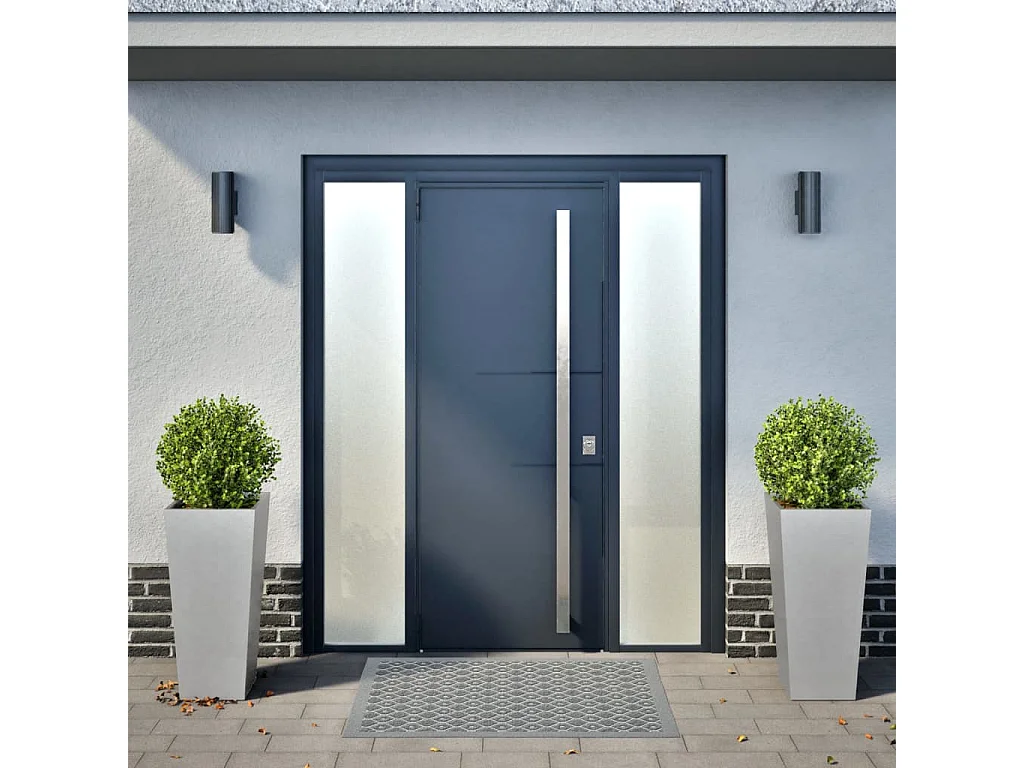 Plantenbakken 2 st 35x35x75 cm gegalvaniseerd staal