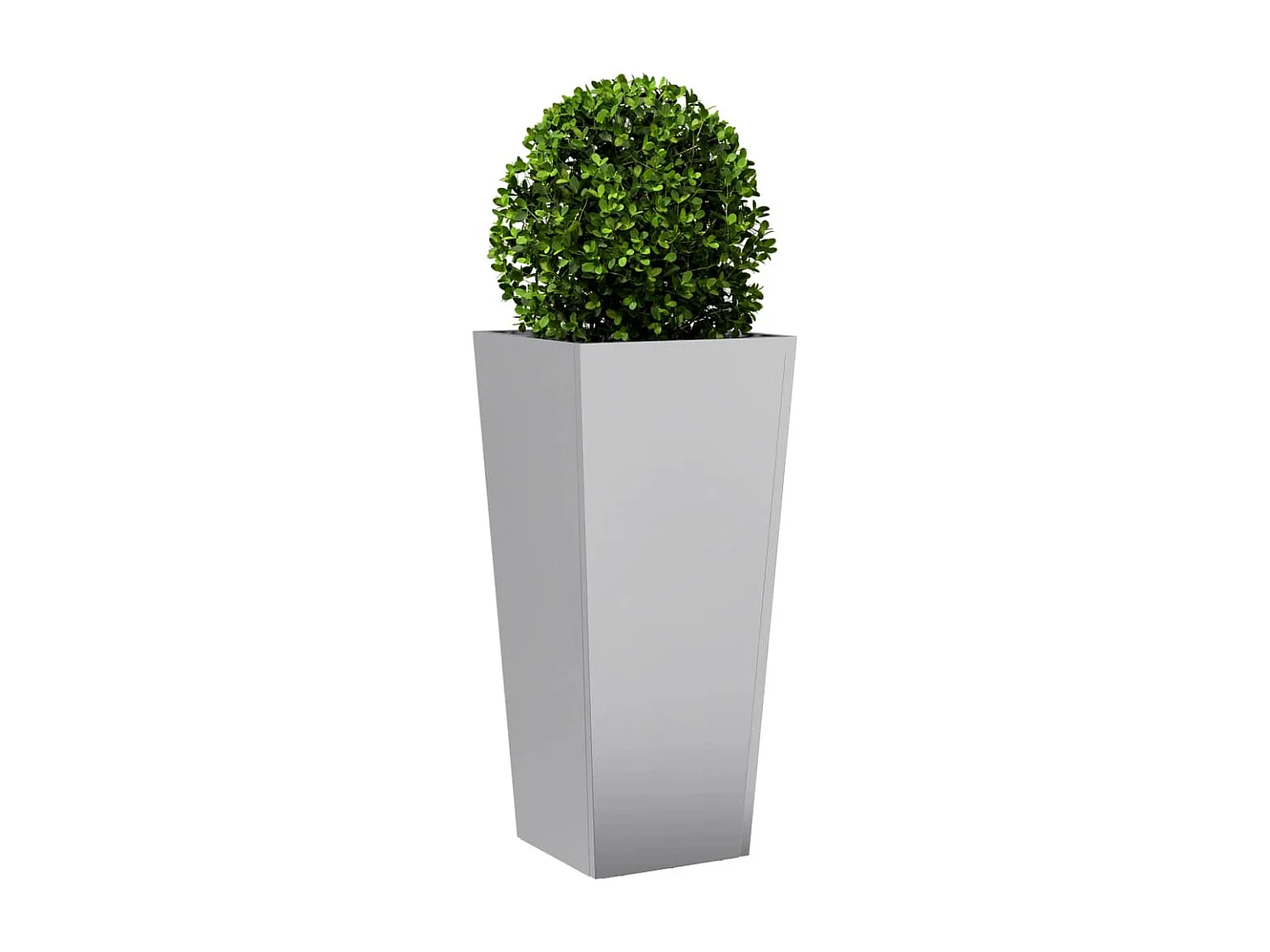 Plantenbakken 2 st 35x35x75 cm gegalvaniseerd staal