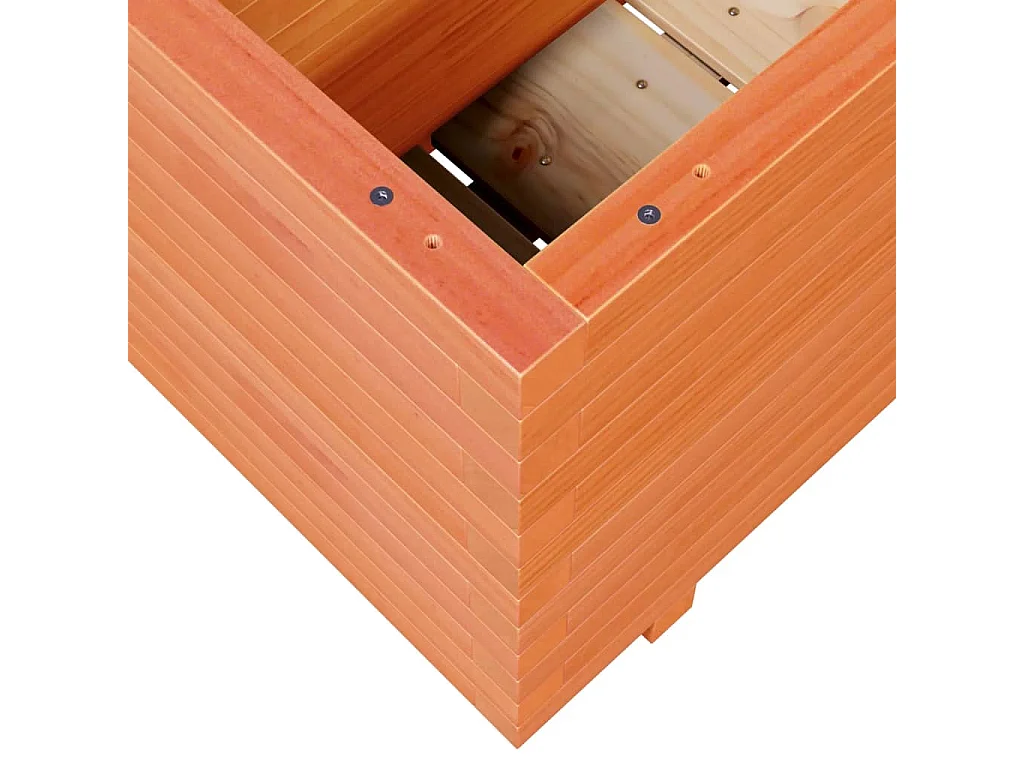 Plantenbak 110x40x49,5 cm massief grenenhout wasbruin
