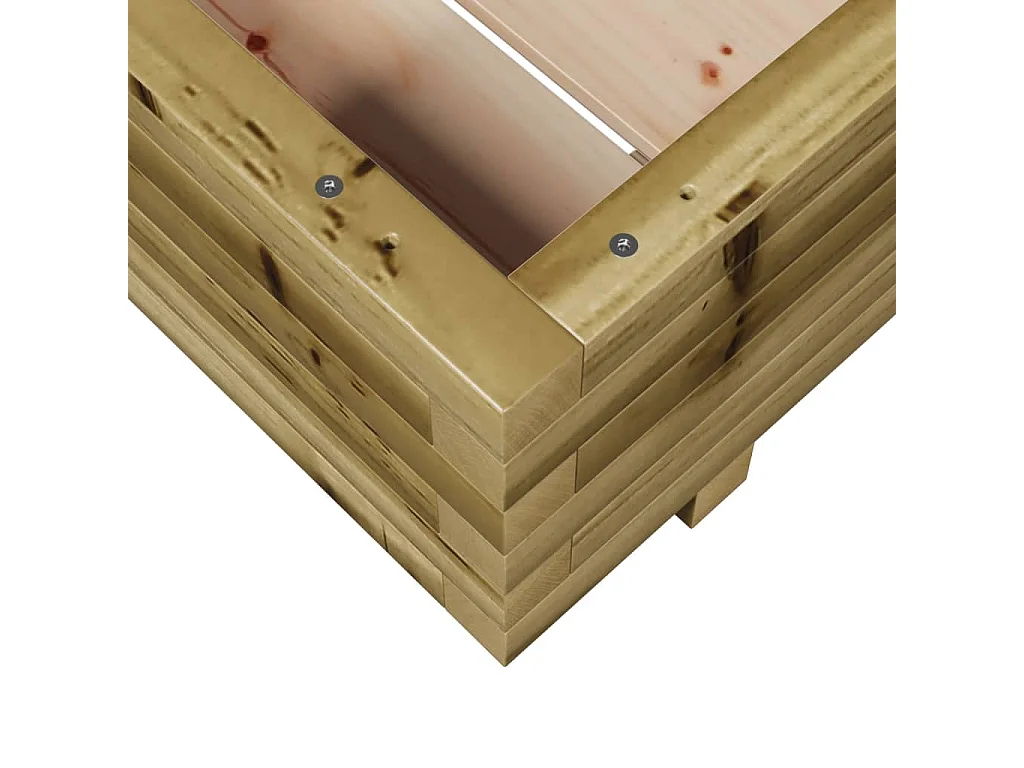 Fioriera da Giardino 60x60x26,5 cm in Legno di Pino Impregnato