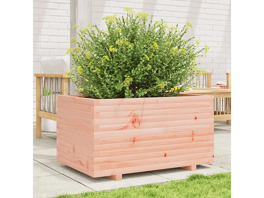 Jardinière 90x60x49,5 cm bois massif de douglas