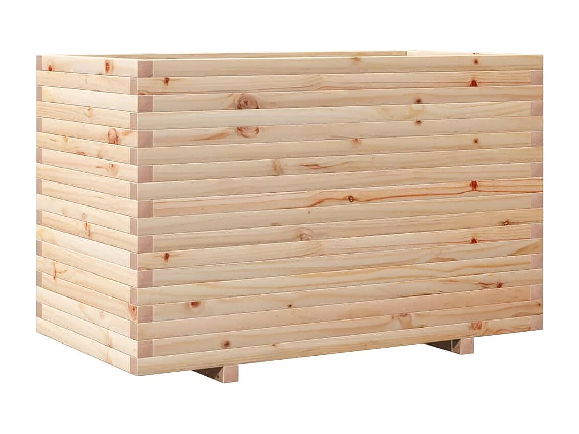 Pflanzkübel 110x60x72 cm Massivholz Kiefer