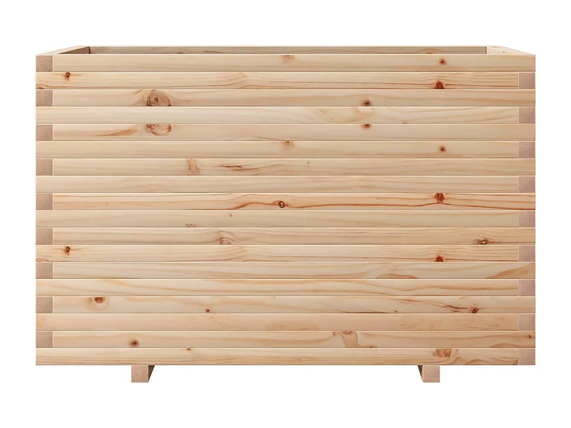 Pflanzkübel 110x60x72 cm Massivholz Kiefer