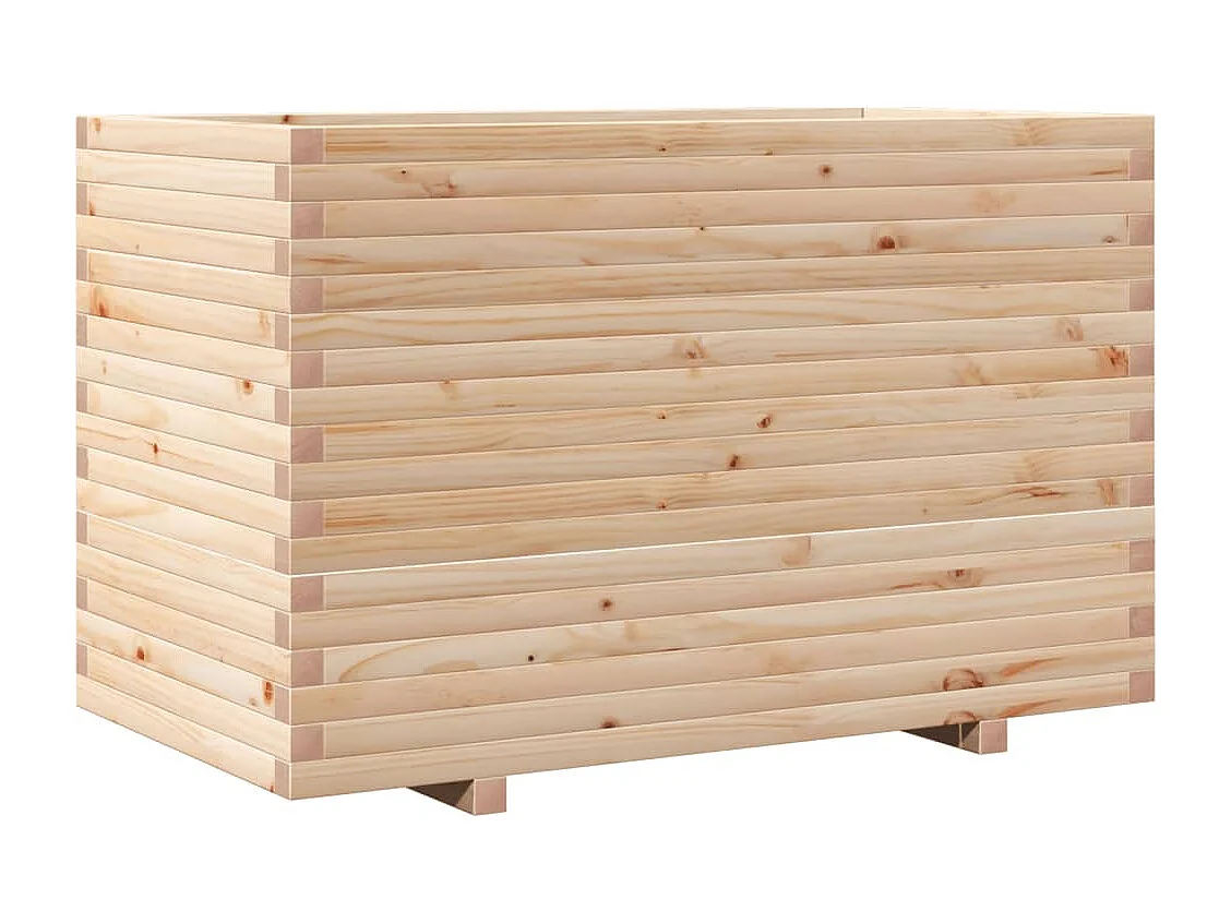 Pflanzkübel 110x60x72 cm Massivholz Kiefer