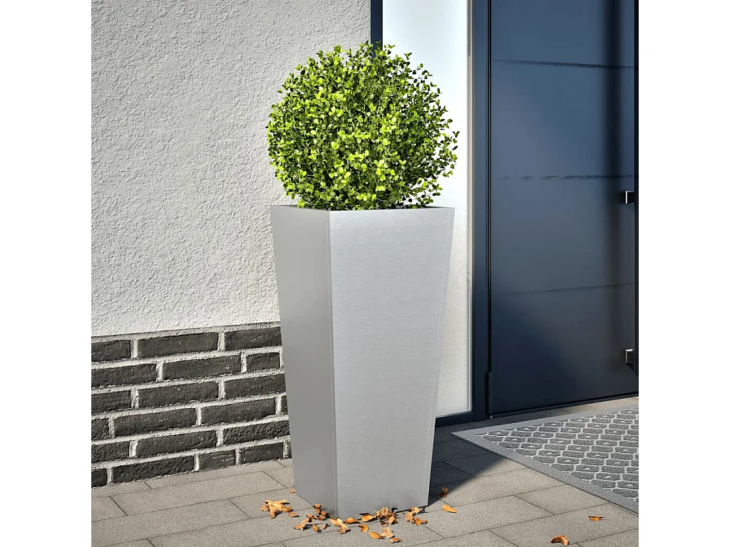 Jardinière 35x35x75 cm acier galvanisé