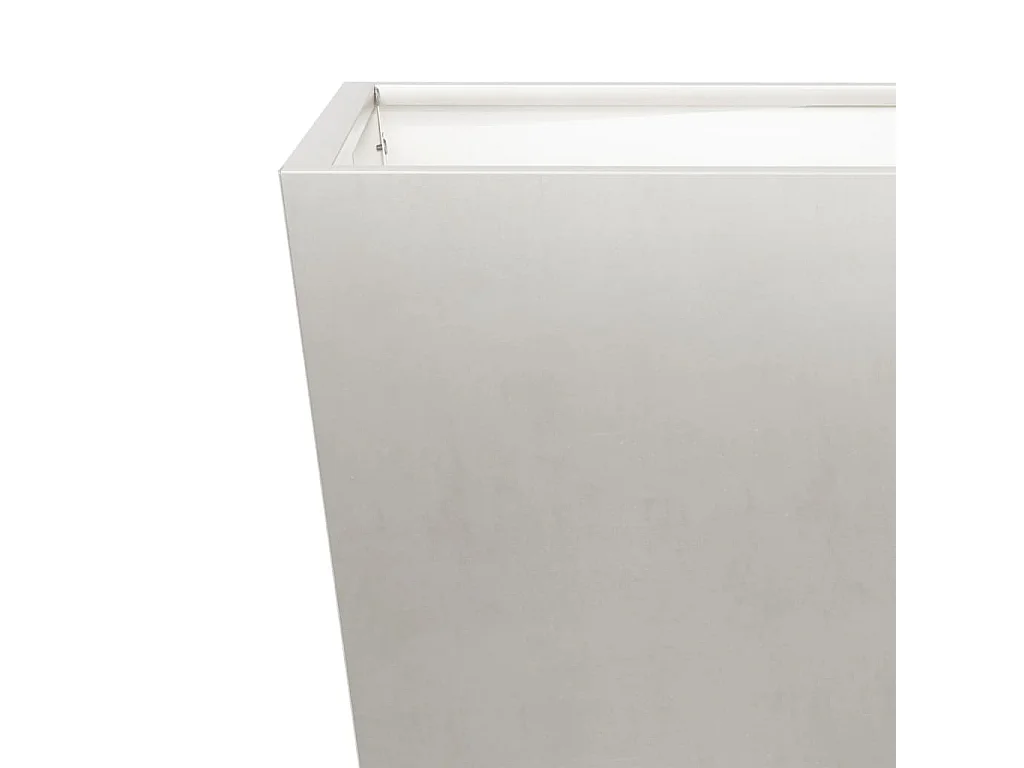 Vaso/floreira de jardim 2 pcs 50x50x50 cm aço inoxidável