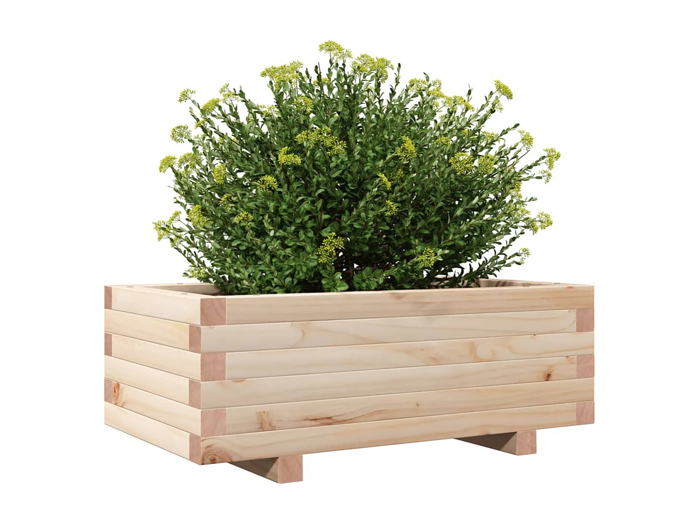 Jardinière 70x40x26,5 cm bois de pin massif