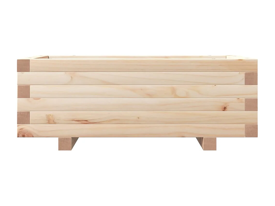 Jardinière 70x40x26,5 cm bois de pin massif