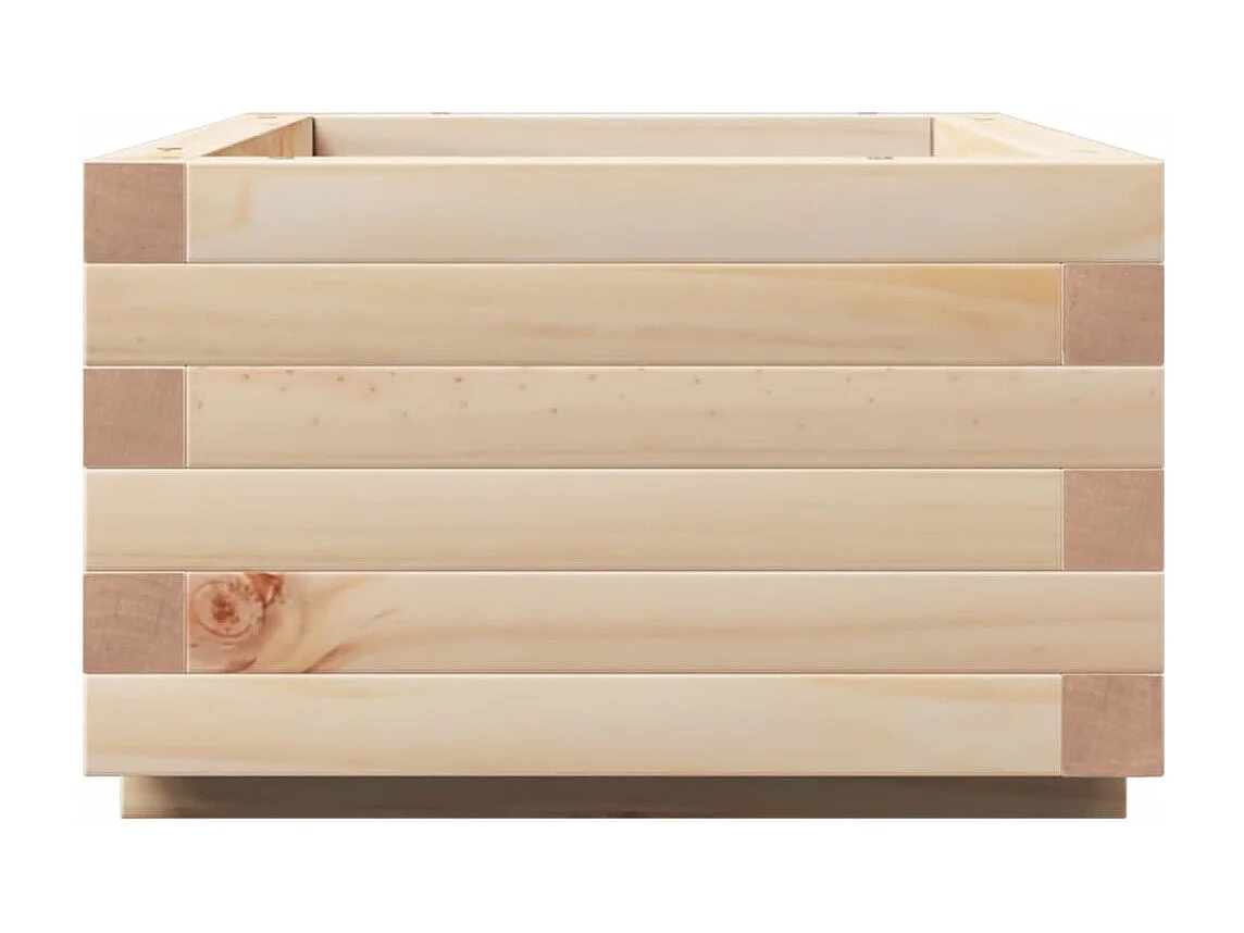 Jardinière 70x40x26,5 cm bois de pin massif