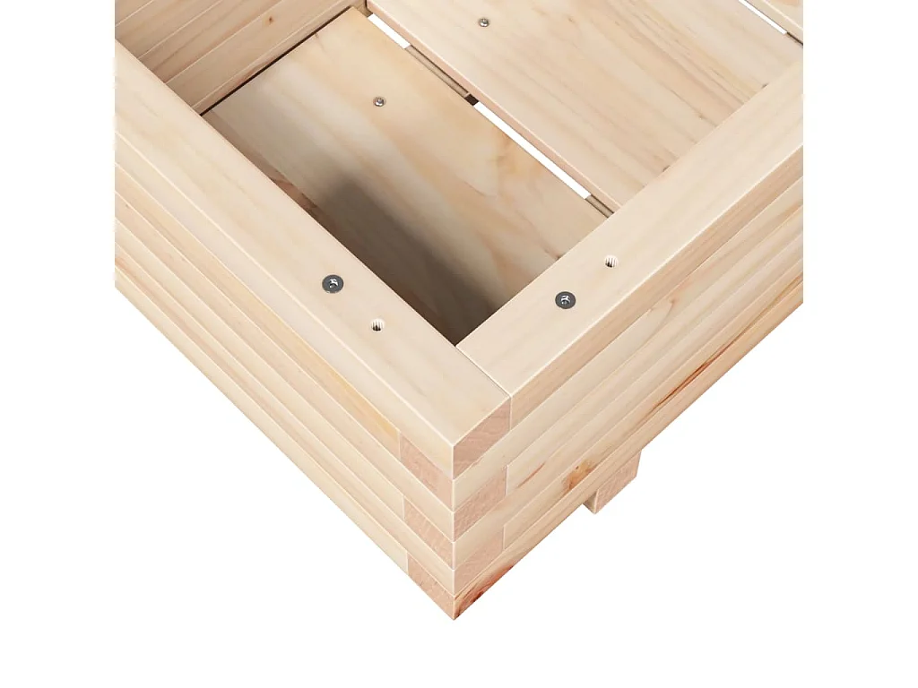 Jardinière 70x40x26,5 cm bois de pin massif